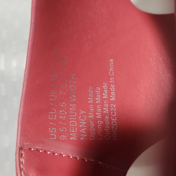 REACTION KENNT COLE SIZE 9 1/2 Elegant Red Women's Heeled Sandals - Picture 6 of 7